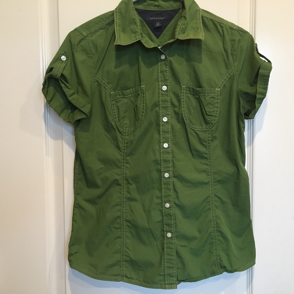 Tommy Hilfiger Green Short Sleeve Shirt